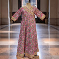 L-XL Priam Cotton Dress 57" Long Jalabiya 26111-1391 JP