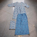 2XL-3XL 2 Pcs Co-ord Set Suml Cotton Short Sleeves 26120-1419 JP