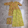 S-M 2 Pcs Co-ord Set Suml Cotton Short Sleeves 26135-1414 JP