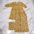 2XL-3XL 2 Pcs Co-ord Set Suml Cotton Short Sleeves 26138-1413 JP