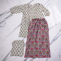 S-M 2 Pcs Co-ord Set Suml Cotton Short Sleeves 26140-1412 JP