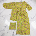 S-M 2 Pcs Co-ord Set Urooj Cotton Short Sleeves 26149-1411 JP
