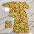 L-XL 2 Pcs Co-ord Set Urooj Cotton Short Sleeves 26167-1409 JP