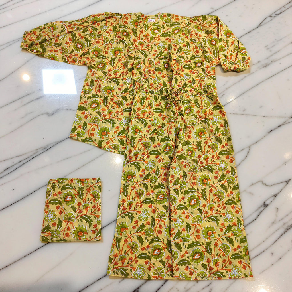 2XL-3XL 2 Pcs Co-ord Set Urooj Cotton Short Sleeves 26169-1409 JP