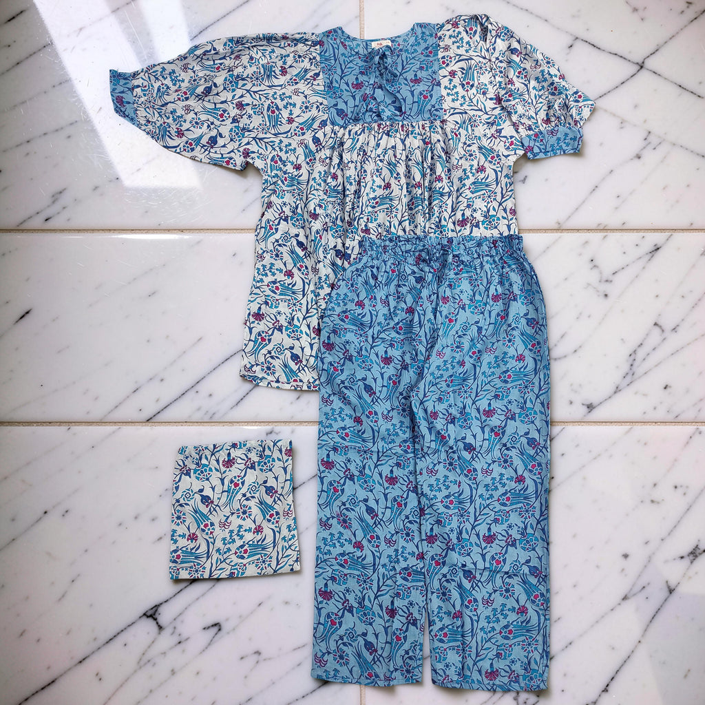 2XL-3XL 2 Pcs Co-ord Set Ulya Cotton Short Sleeves 26202-1402 JP