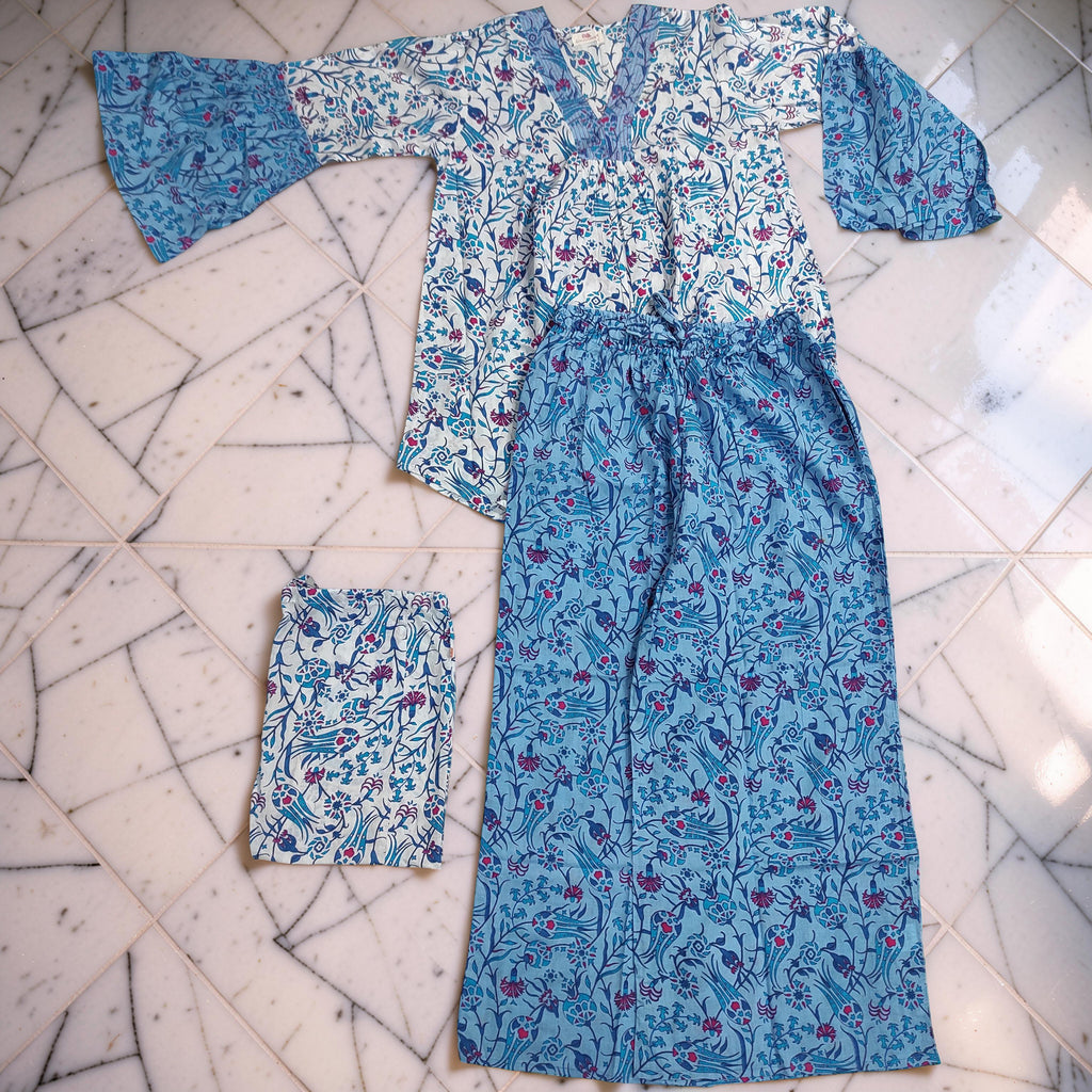 XS-S 2 Pcs Co-ord Set Zalifa Cotton Short Sleeves 26203-1420 JP