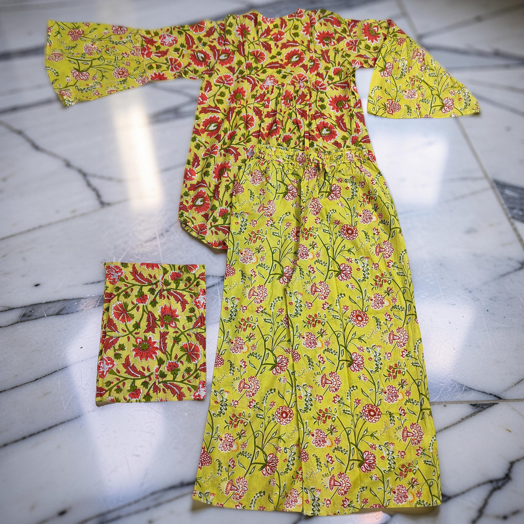 XS-S 2 Pcs Co-ord Set Zalifa Cotton Short Sleeves 26207-1421 JP