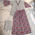 XS-S 2 Pcs Co-ord Set Zalifa Cotton Short Sleeves 26219-1416 JP