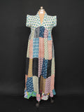 S-M Amani Printed Cotton Dress 57" Short Sleeves Jalabiya 28396-1555 JP