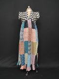 S-M Amani Printed Cotton Dress 57" Short Sleeves Jalabiya 28403-1555 JP
