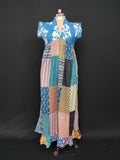 S-M Amani Printed Cotton Dress 57" Short Sleeves Jalabiya 28408-1555 JP