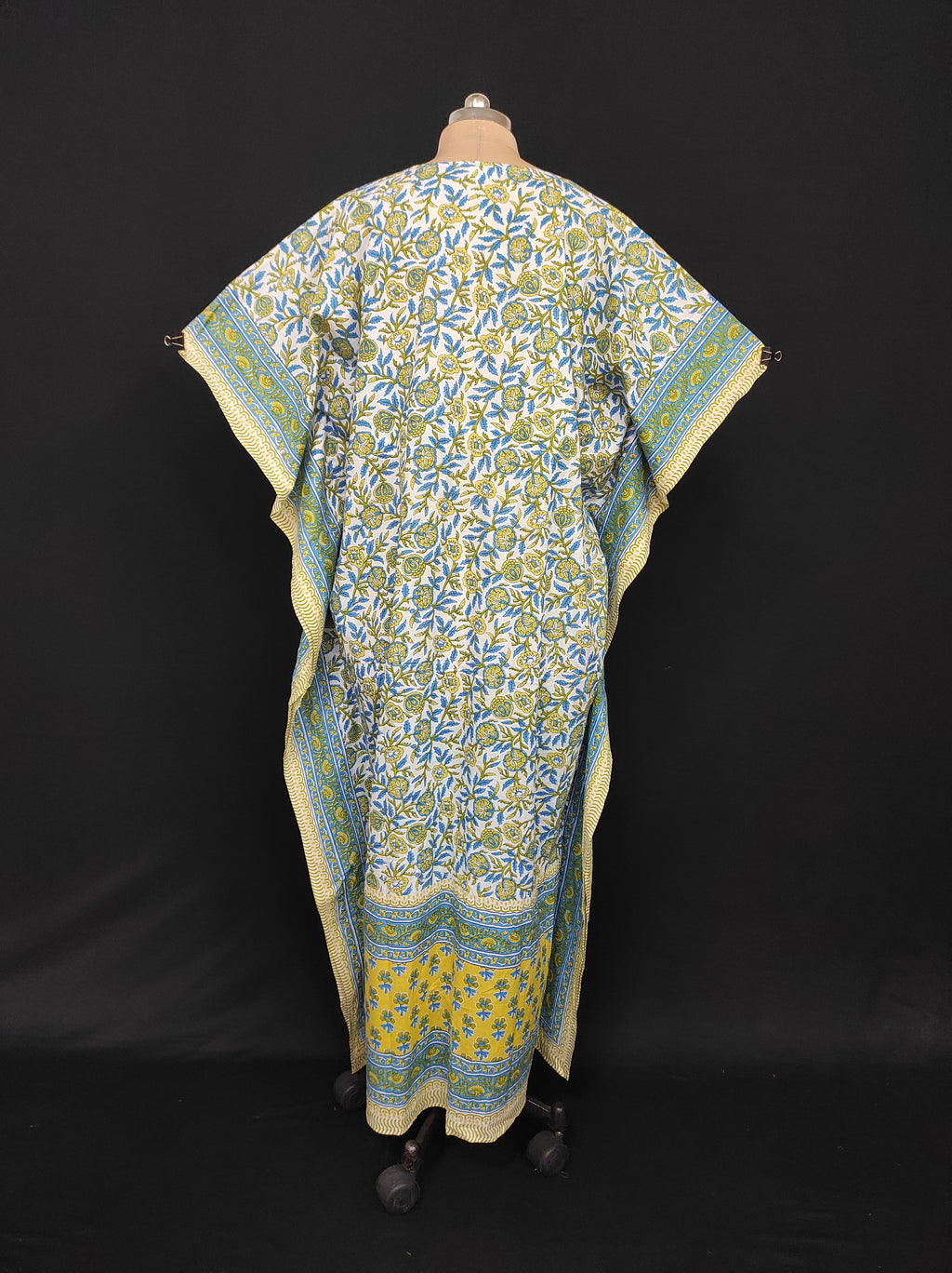 Free Size Farasha Kaftan Cotton 57" Long Jalabiya 28478-1555 JP