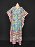 Free Size Farasha Kaftan Cotton 57" Long Jalabiya 28480-1555 JP