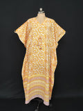 Free Size Farasha Kaftan Cotton 57" Long Jalabiya 28481-1555 JP