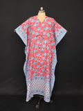 Free Size Farasha Kaftan Cotton 57" Long Jalabiya 28482-1555 JP