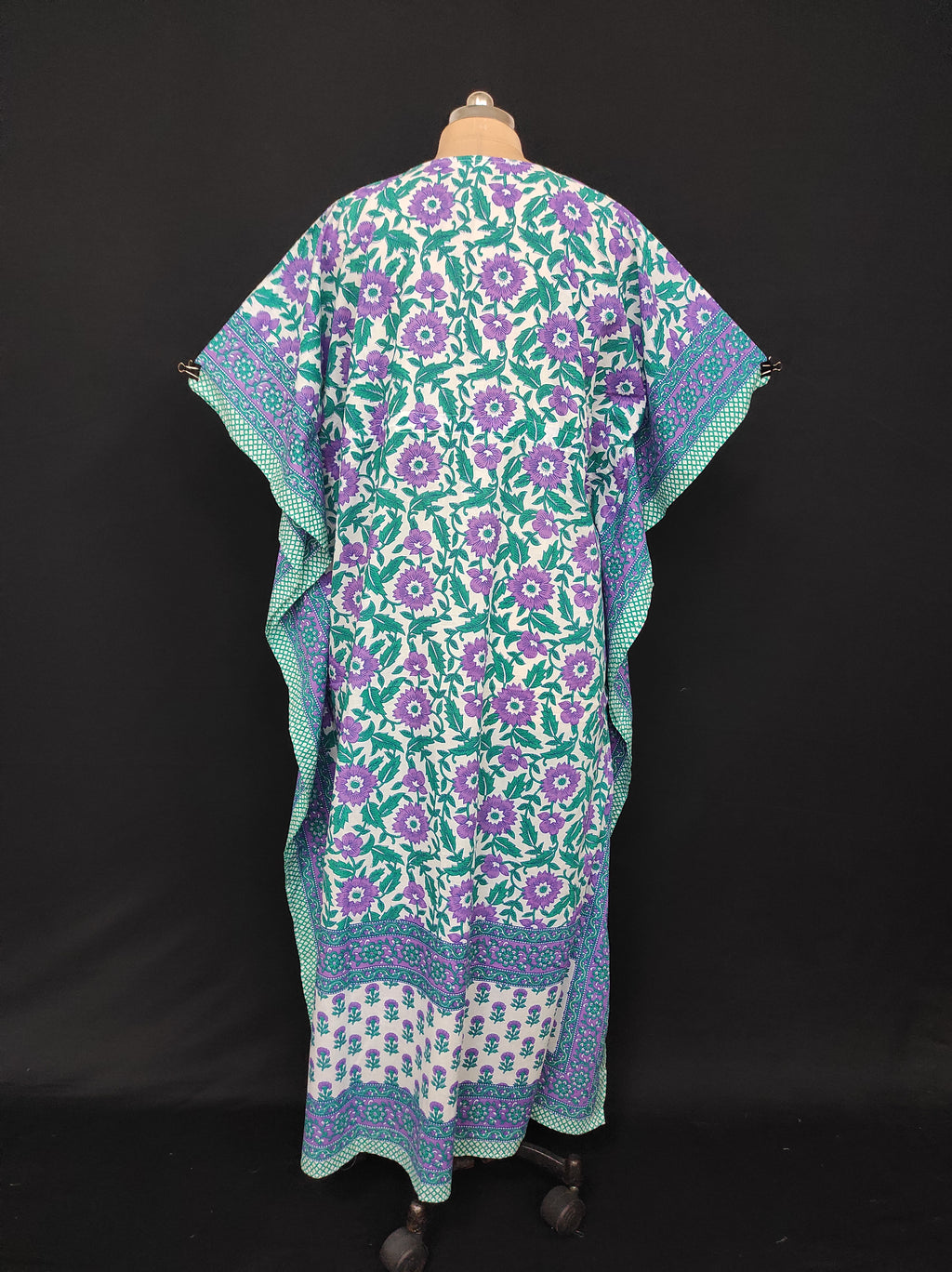 Free Size Farasha Kaftan Cotton 57" Long Jalabiya 28483-1555 JP
