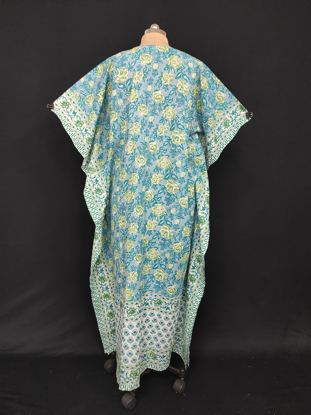 Free Size Farasha Kaftan Cotton 57" Long Jalabiya 28484-1556 JP