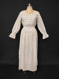 S/M Fazlin Printed Cotton Dress 57" Long Jalabiya 28487-1556 JP
