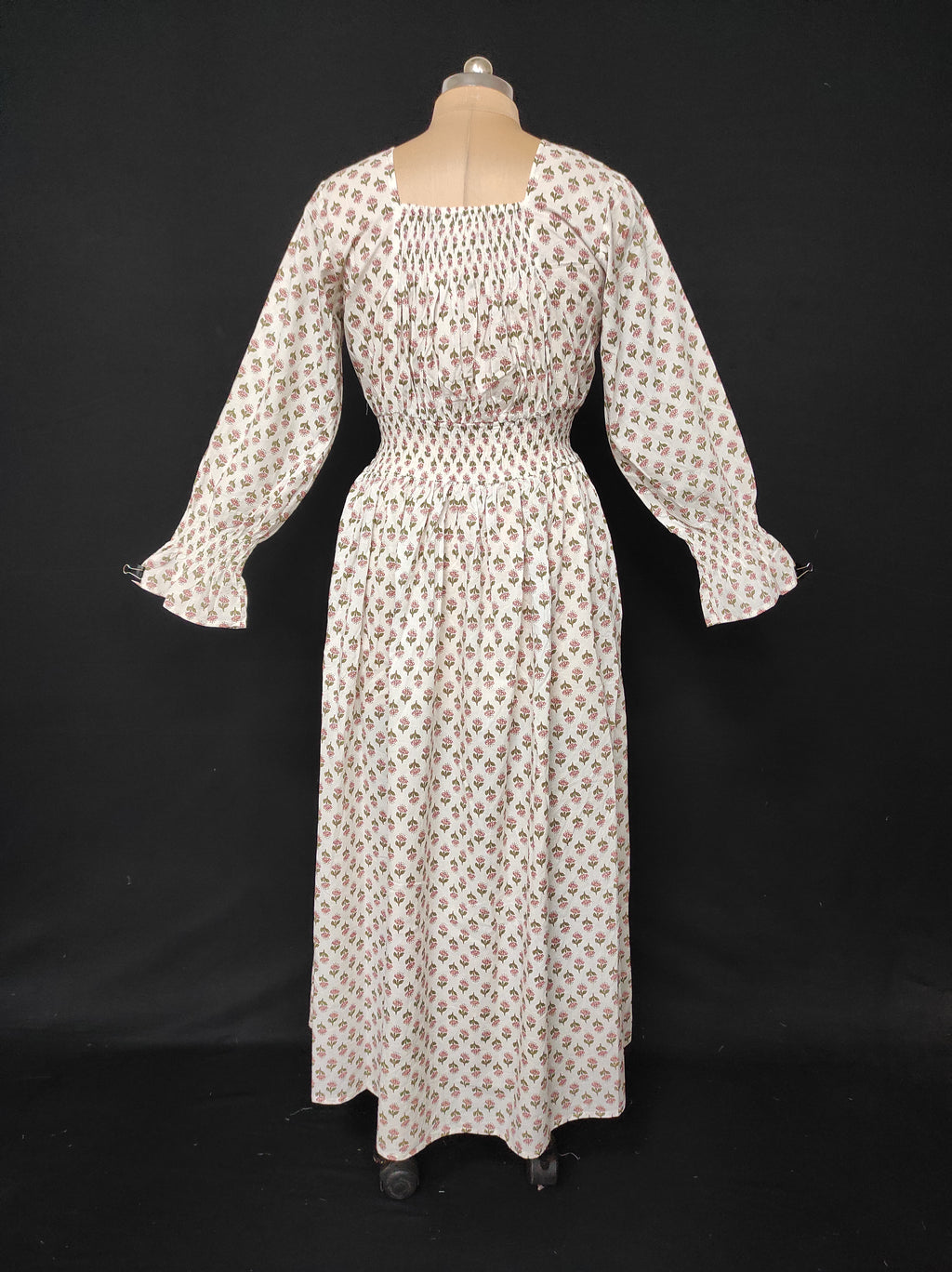 S/M Fazlin Printed Cotton Dress 57" Long Jalabiya 28487-1556 JP