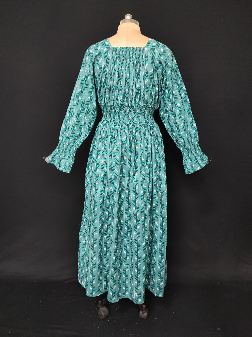 2XL/3XL Fazlin Printed Cotton Dress 57" Long Jalabiya 28492-1556 JP