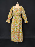 S/M Fazlin Printed Cotton Dress 57" Long Jalabiya 28495-1556 JP