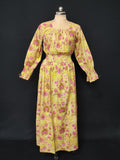 S/M Fazlin Printed Cotton Dress 57" Long Jalabiya 28496-1556 JP