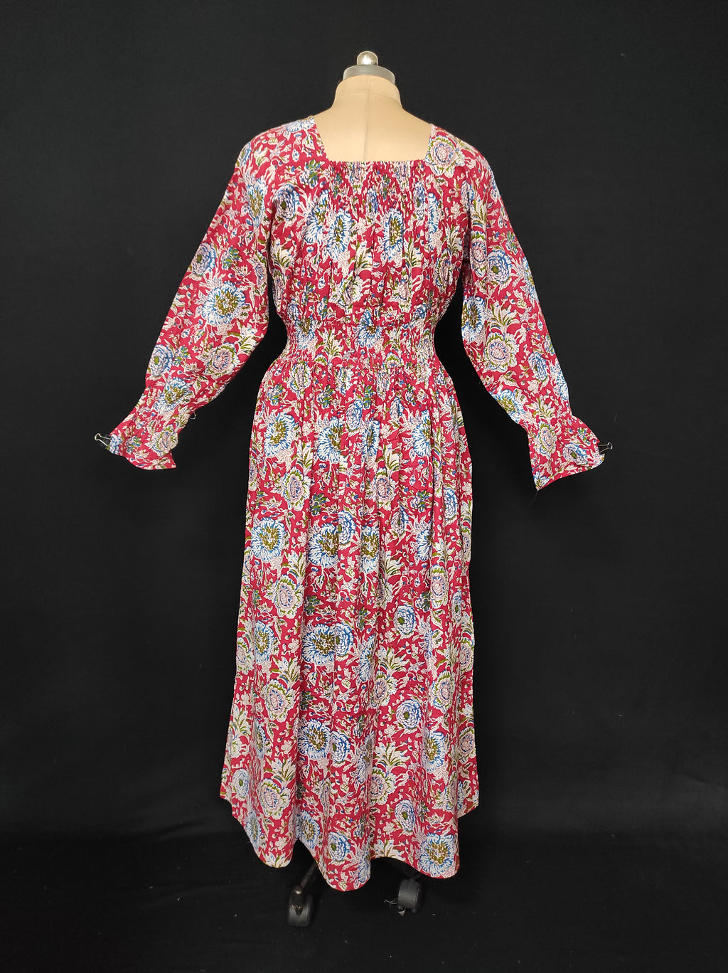 L/XL Fazlin Printed Cotton Dress 57" Long Jalabiya 28497-1556 JP