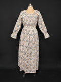 S/M Fazlin Printed Cotton Dress 57" Long Jalabiya 28499-1556 JP