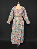 S/M Fazlin Printed Cotton Dress 57" Long Jalabiya 28517-1558 JP