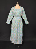 L/XL Fazlin Printed Cotton Dress 57" Long Jalabiya 28519-1558 JP