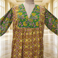 10-11 Year Yamana Printed Cotton Dress 46" Long Jalabiya