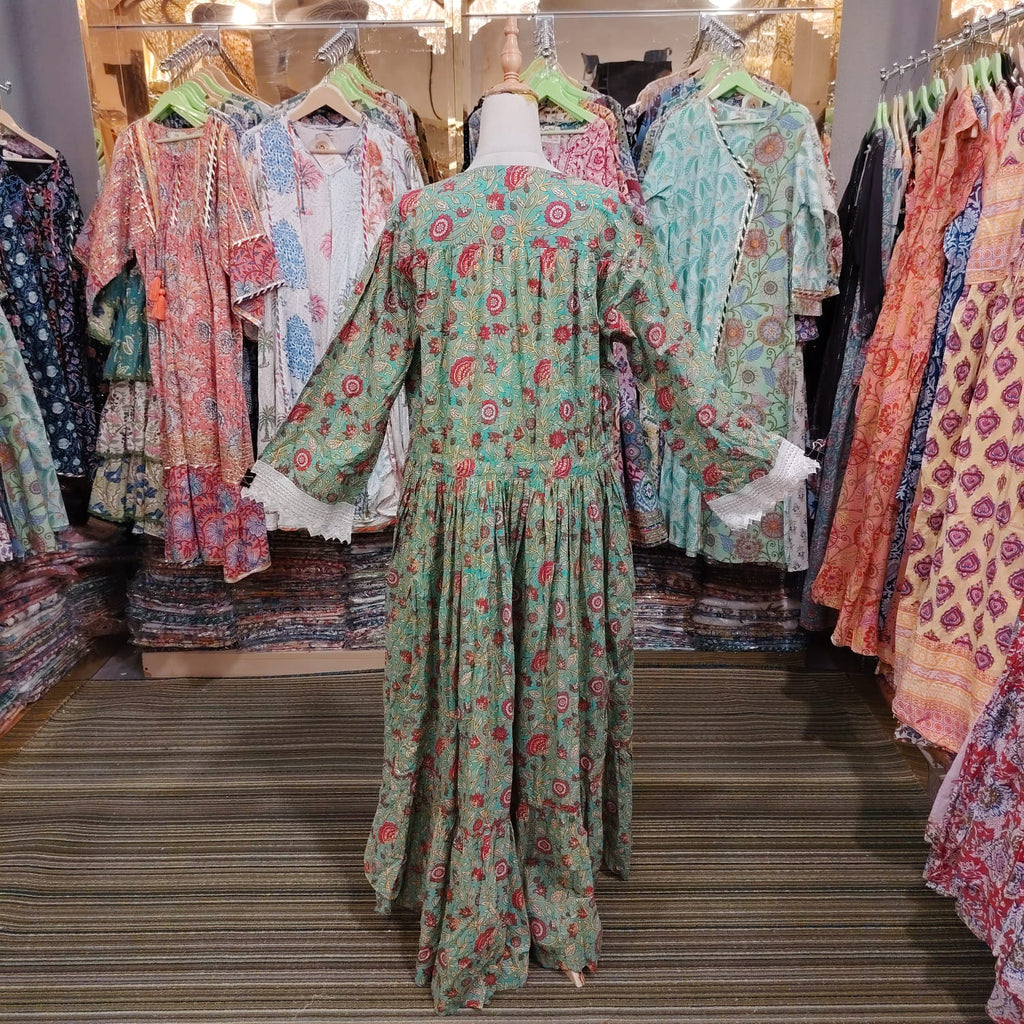L-XL Ari Cotton Dress Jalabiya 57" Long RN96