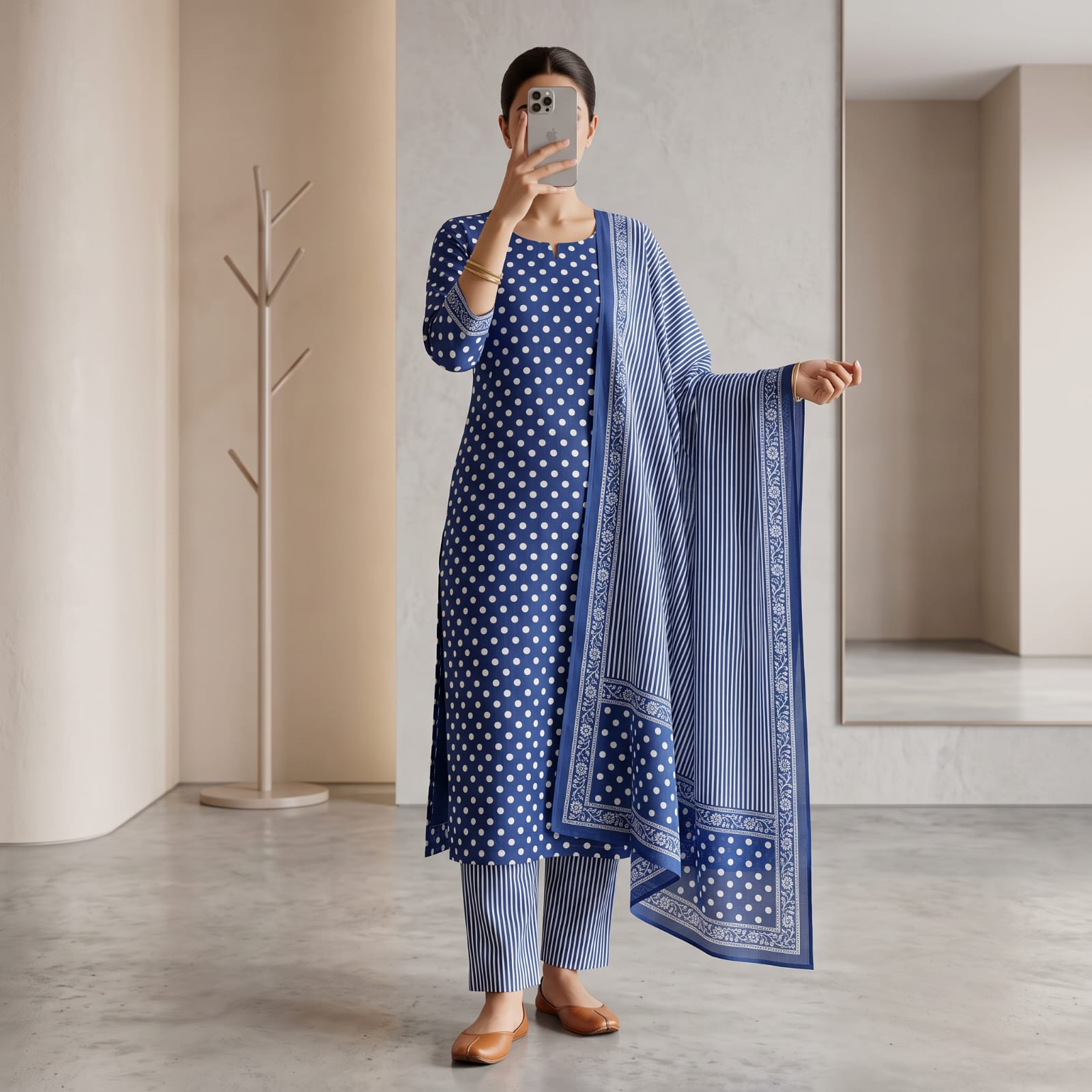 Premium Stitched Cotton Suit With Sheila 301
