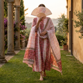 XS-S Special Printed Cotton Dress 54" Long Jalabiya With Sheila TN 340