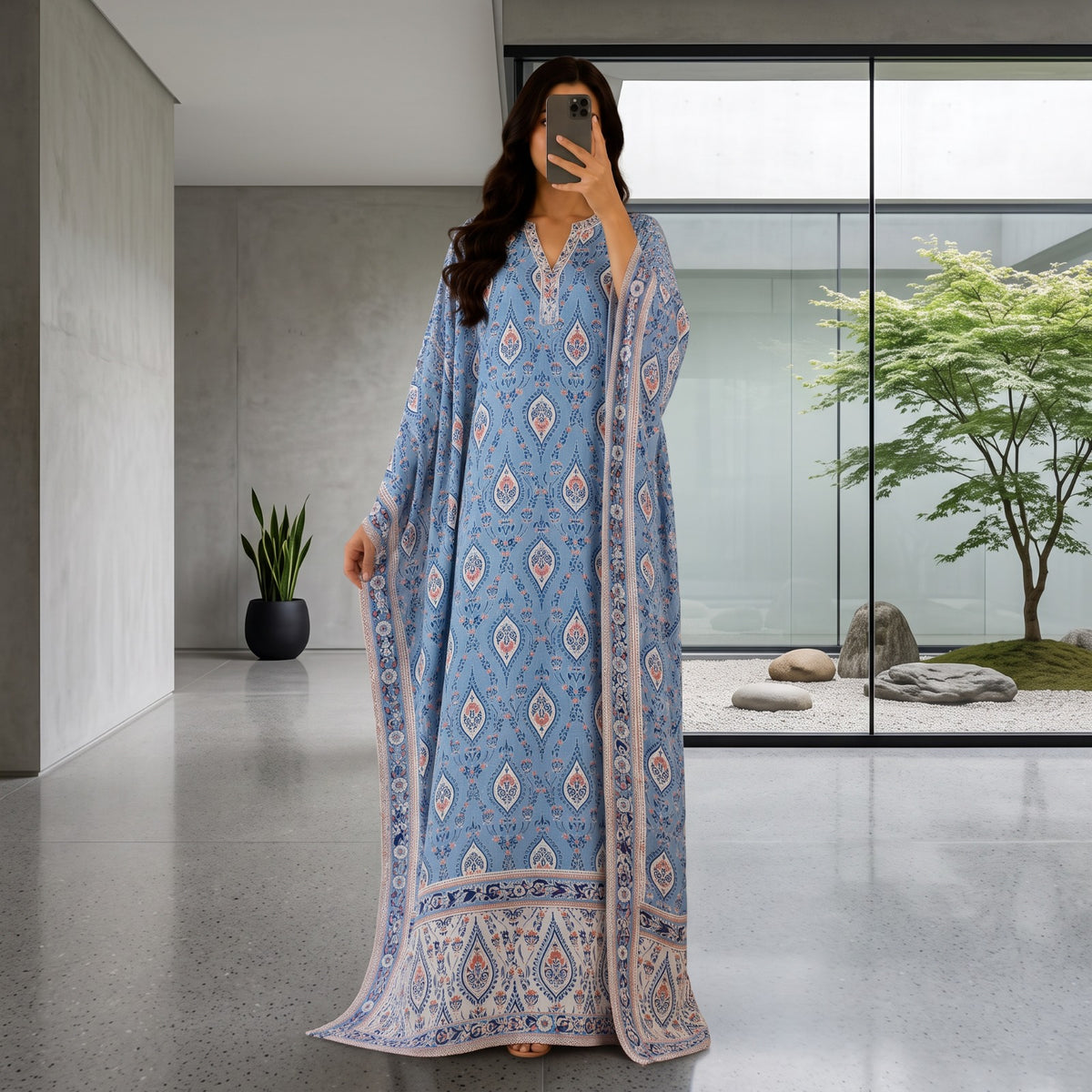 Cotton Farasha 4 100% Premium Indian Cotton Jalabiya – Women’s Long Dress.