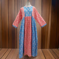 S-M Heba Cotton Printed Dress 57" Long Jalabiya