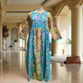 XS-S Heba Cotton Printed Dress 54" Long Jalabiya