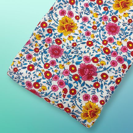 4 Meter Cotton Hand Printed Fabric