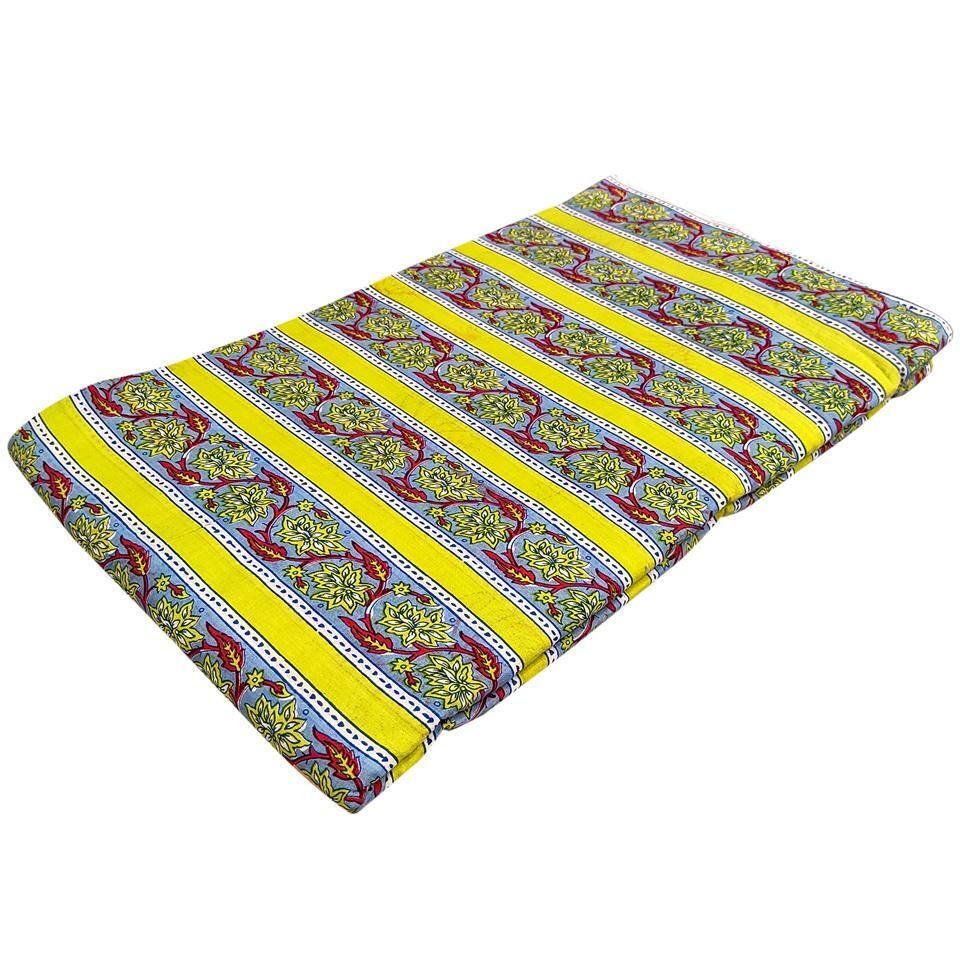 4 Meter Cotton Hand Printed Fabric