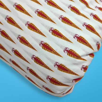 4 Meter Cotton Hand Printed Fabric