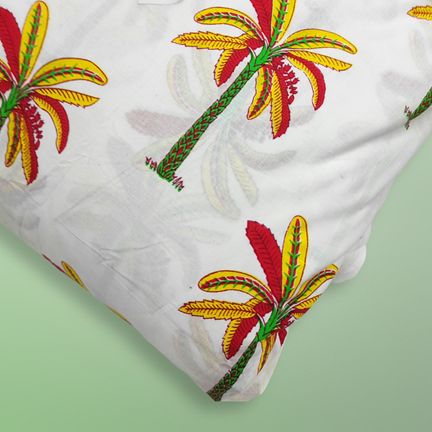 4 Meter Cotton Hand Printed Fabric