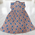 6-7 Year Amani Printed Cotton Girls Dress 38" Short Sleeves Jalabiya