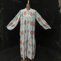 XS-S Yazrin Printed Cotton Dress 54" Long Jalabiya