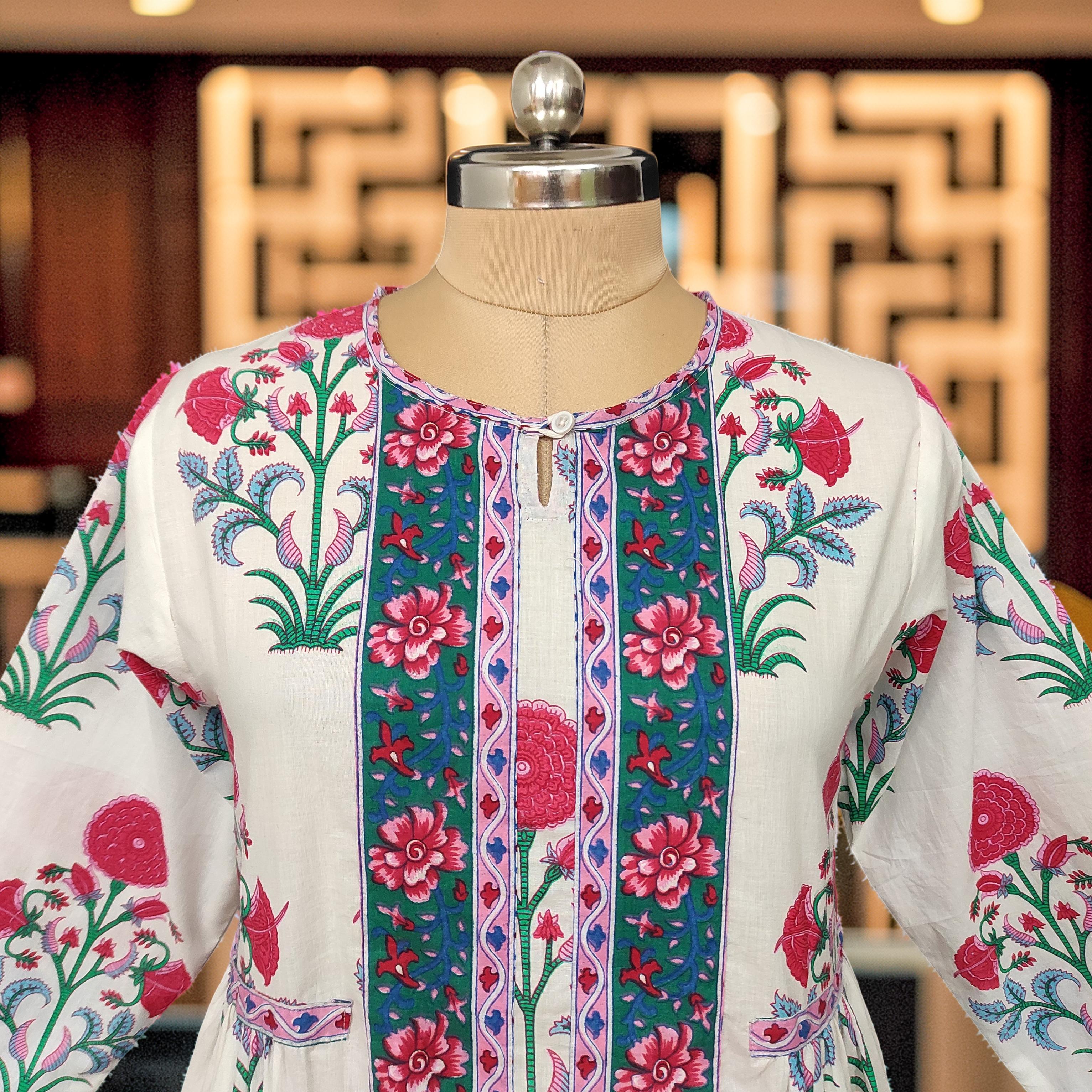 Bhopali Cotton Dress Jalabiya