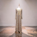 M Digital Dress Printed Pure Silk 57" Long Jalabiya