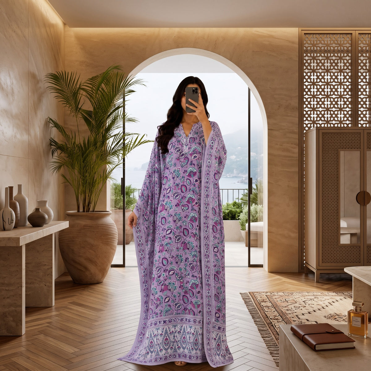 Cotton Farasha 4 100% Premium Indian Cotton Jalabiya – Women’s Long Dress.