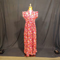 XS-S Amani Cotton Printed Dress 54" Long Jalabiya