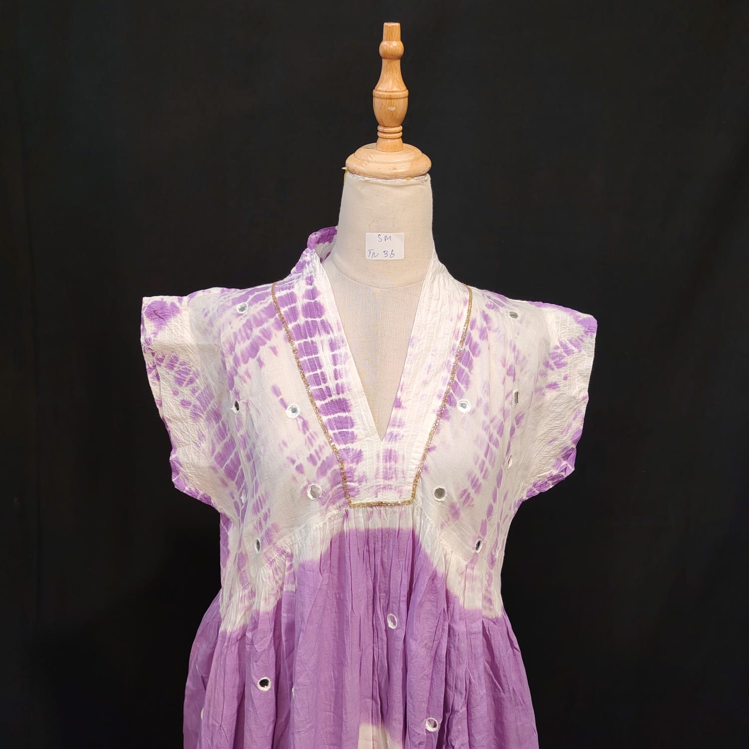 S-M Amani Cotton Printed Dress 57" Long Jalabiya