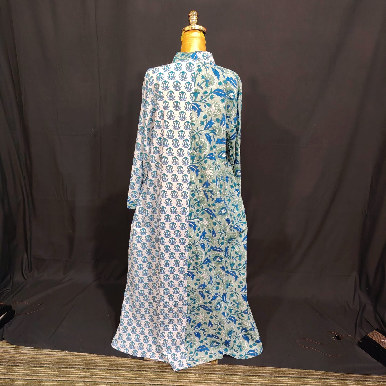 S-M Ayana Cotton Printed Dress 57" Long Jalabiya