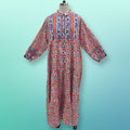 Free Size Adara Printed Cotton Dress 57" Long Jalabiya